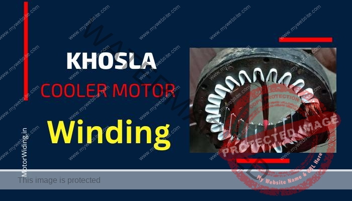 Cooler motor winding data | Khosla Cooler winding.