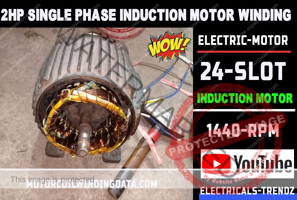 1Hp Single Phase Induction Motor Winding |1Hp Electric Motor |Electric Motor|Ac Motor by Technical Topic.1Hp 1400 Rpm 36 Slot.